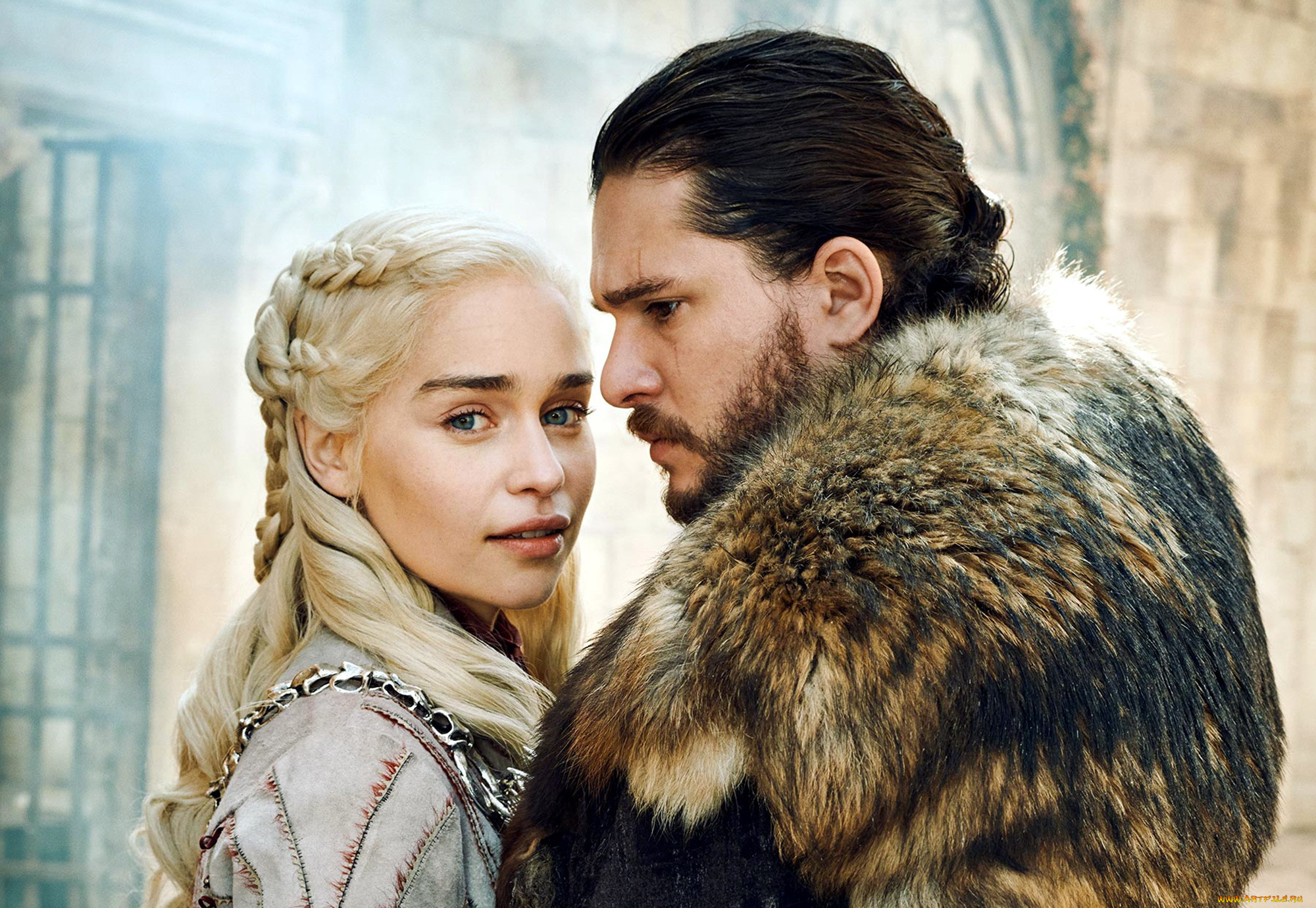  , game of thrones , , emilia, clarke, daenerys, targaryen, jon, snow, kit, harington